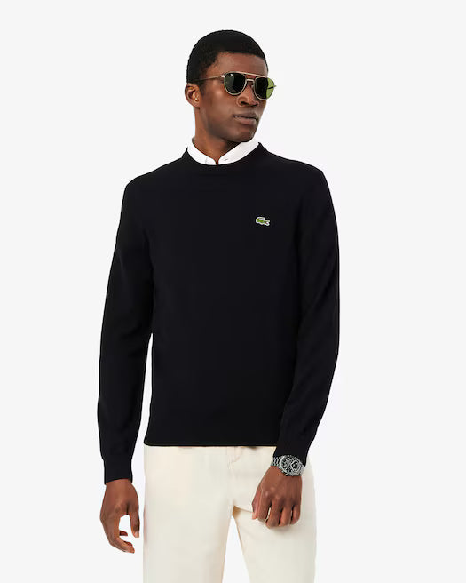 Suéter com Gola Redonda de Cashmere de Malha 3D