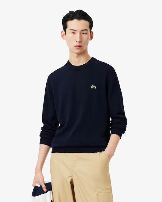 Suéter com Gola Redonda de Cashmere de Malha 3D